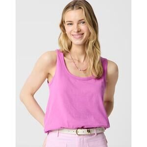 J.Crew Factory | NWT Scoopneck Tank Festival Pink Cotton | Sz M